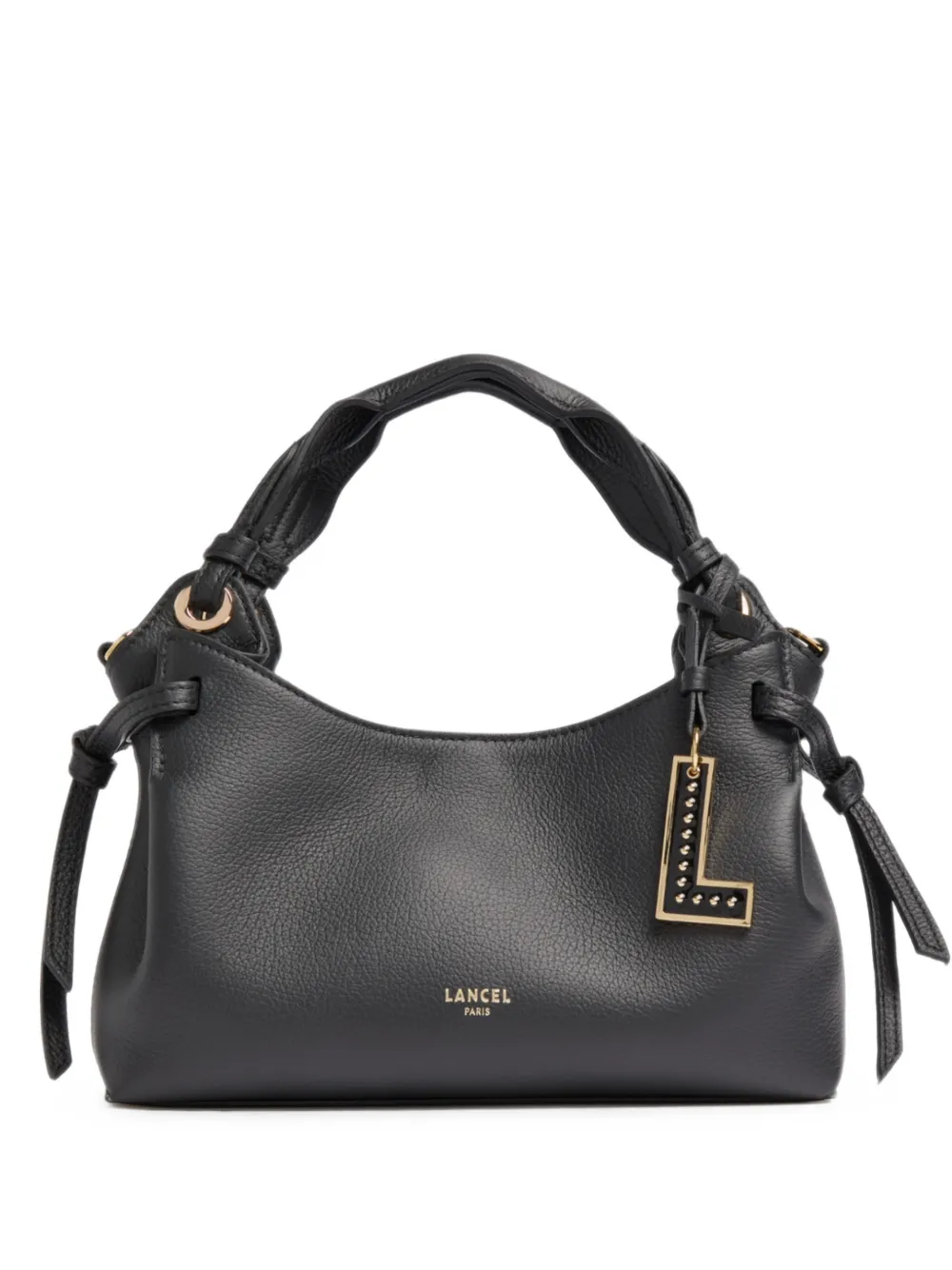Lancel Swann grained leather tote bag