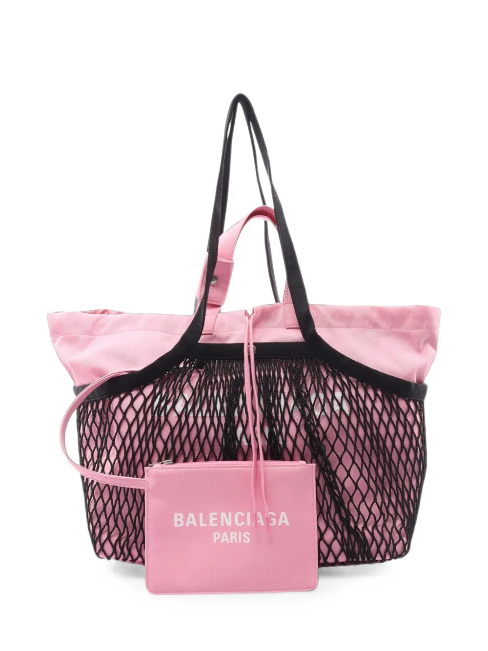 Balenciaga Pre-Owned 2018-2026 Mesh and Canvas 24/7 tote bag - Rosa