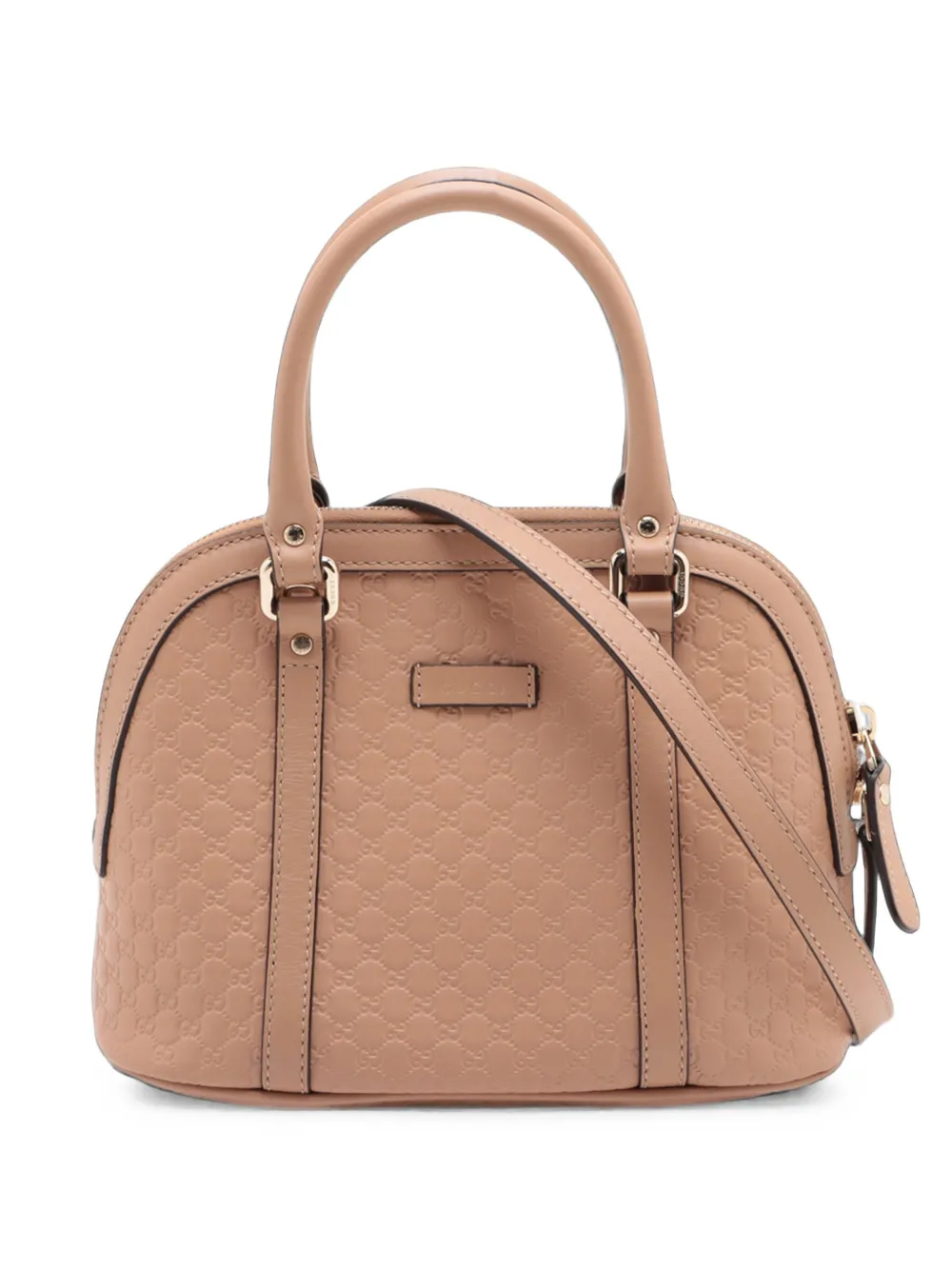 Gucci Pre-Owned Borsa a tracolla Dome mini in pelle Microguccissima 2016-2026 - Rosa