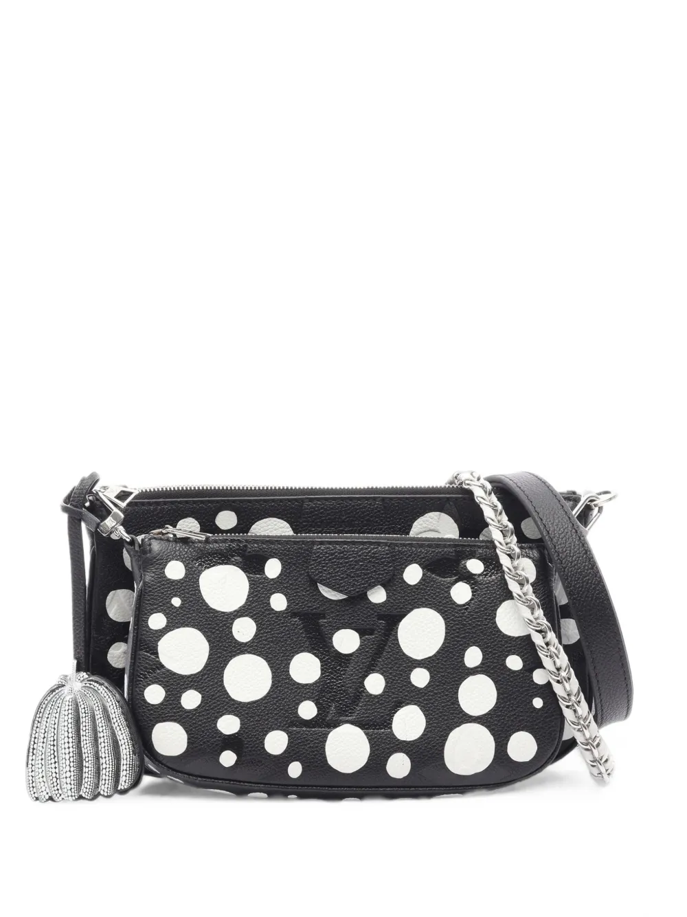 Louis Vuitton Pre-Owned 2021-2026 Yayoi Kusama Monogram Giant Empreinte Infinity Dots Multi Pochette Accessoires satchel - Schwarz