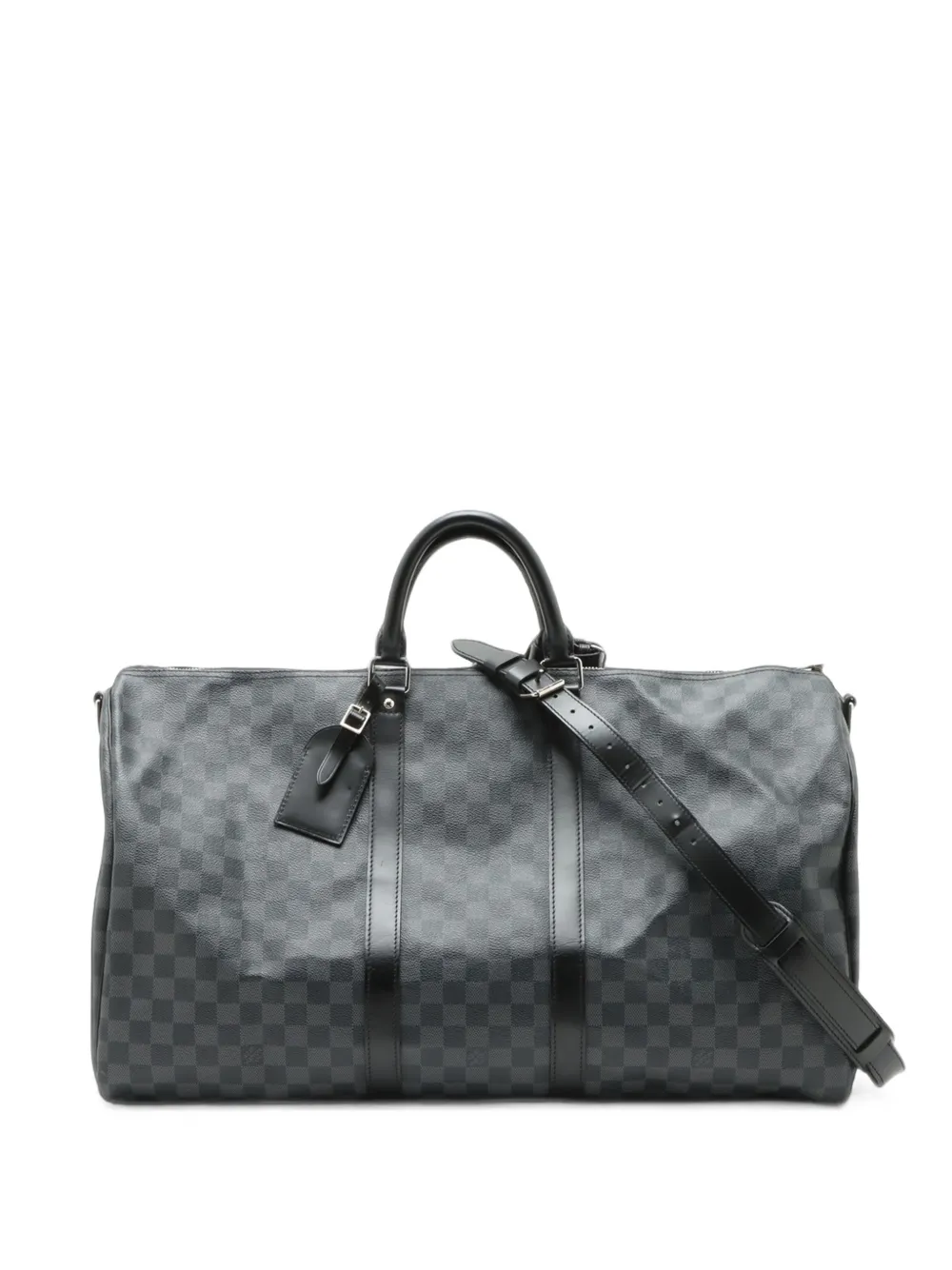 Louis Vuitton Pre-Owned 2008 Damier Graphite Keepall Bandouliere 55 travel bag - Schwarz