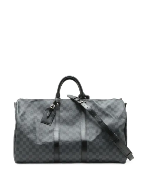 Louis Vuitton Pre-Owned 2008 Damier Graphite Keepall Bandouliere 55 travel bag