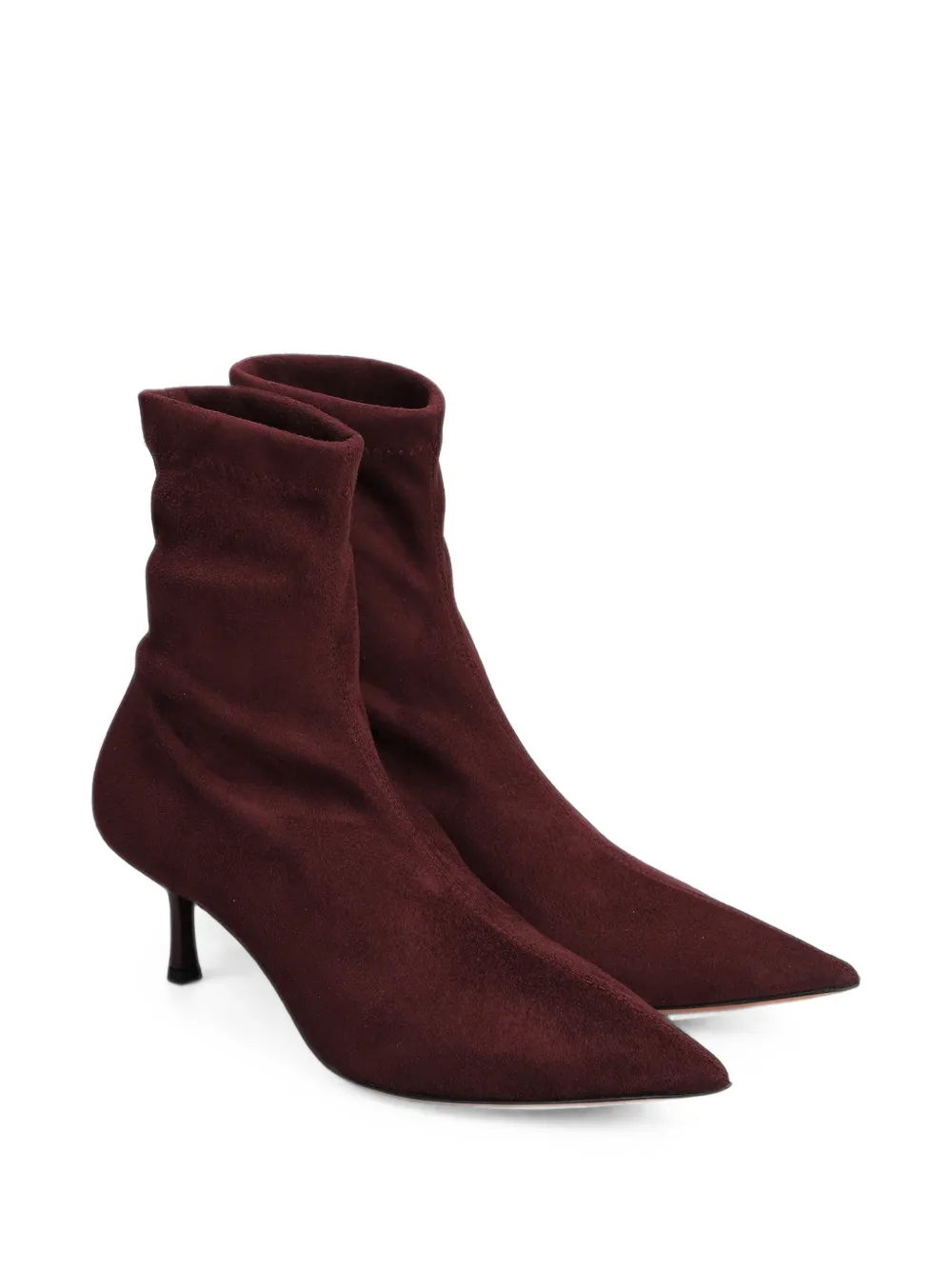 Castagna Selene pointed-toe ankle boots Rood