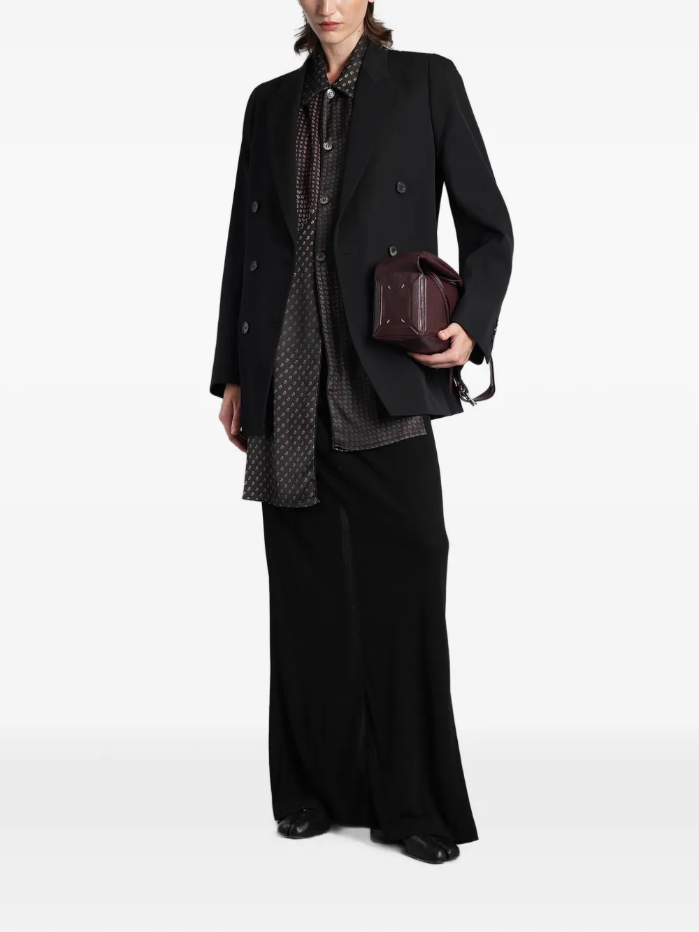 Maison Margiela Four Stitches maxi-rok Zwart