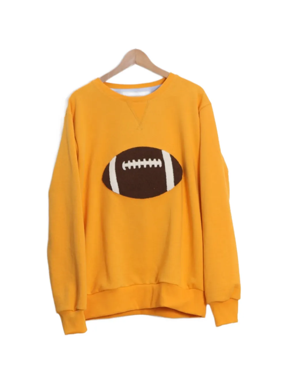 Lc23 Football-patch Sweater In Yellow