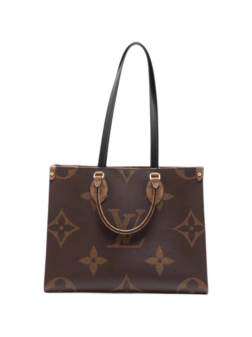 Louis Vuitton Pre-Owned 2010-2026 Monogram Reverse Giant OnTheGo MM Satchel-Tasche - Braun