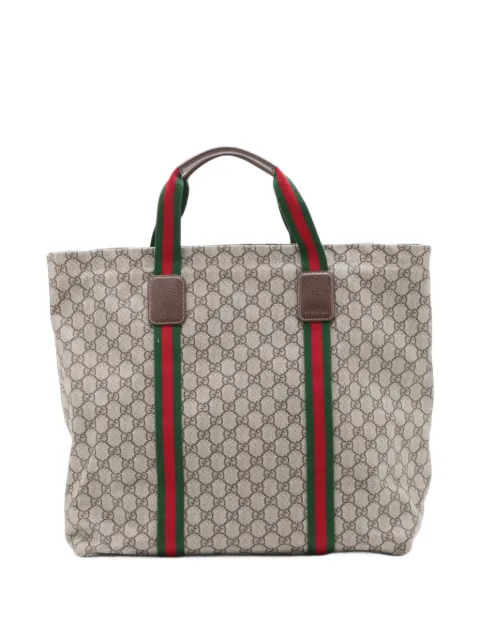 Gucci Pre-Owned 2016-2026 GG Supreme Web tote bag