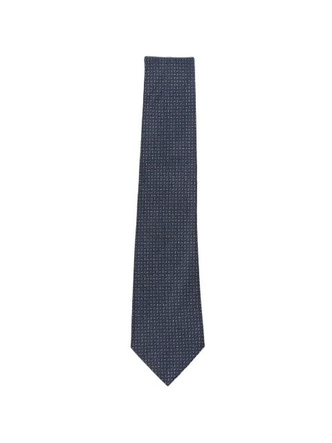 Canali micro-patterned silk tie
