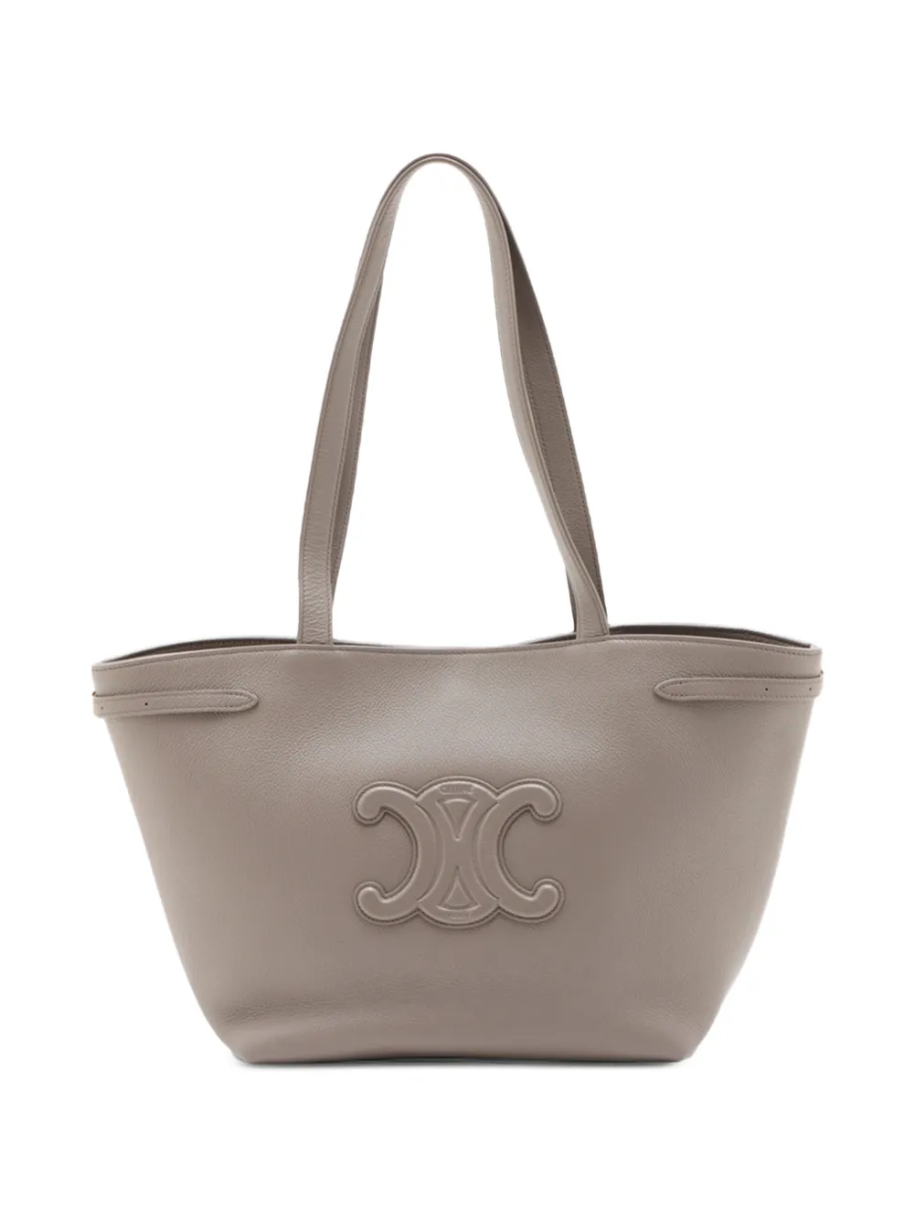 Celine Pre-Owned 2010-2026 Small Grained Calfskin Cuir Triomphe Cabas Anais tote bag - Grigio