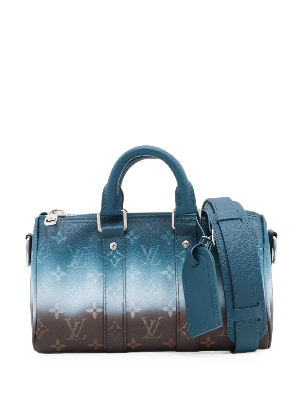 Louis Vuitton Pre-Owned Borsa a tracolla Keepall Bandouliere 25 in tela Monogram Pigment 2026 - Blu