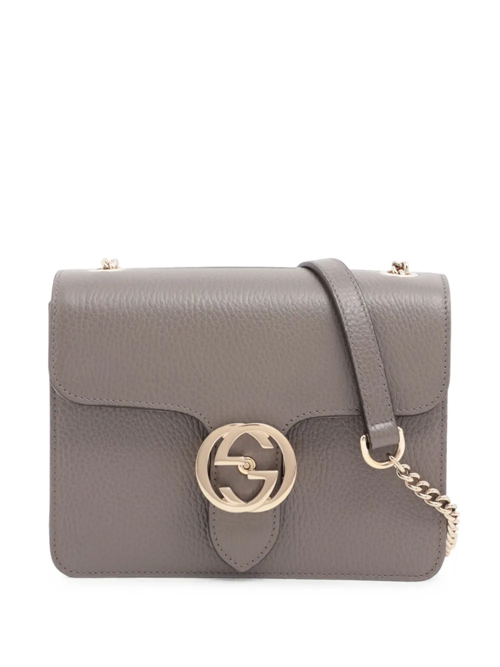 Gucci Pre-Owned 2016-2026 Small Dollar Calfskin Interlocking G crossbody bag - Grau