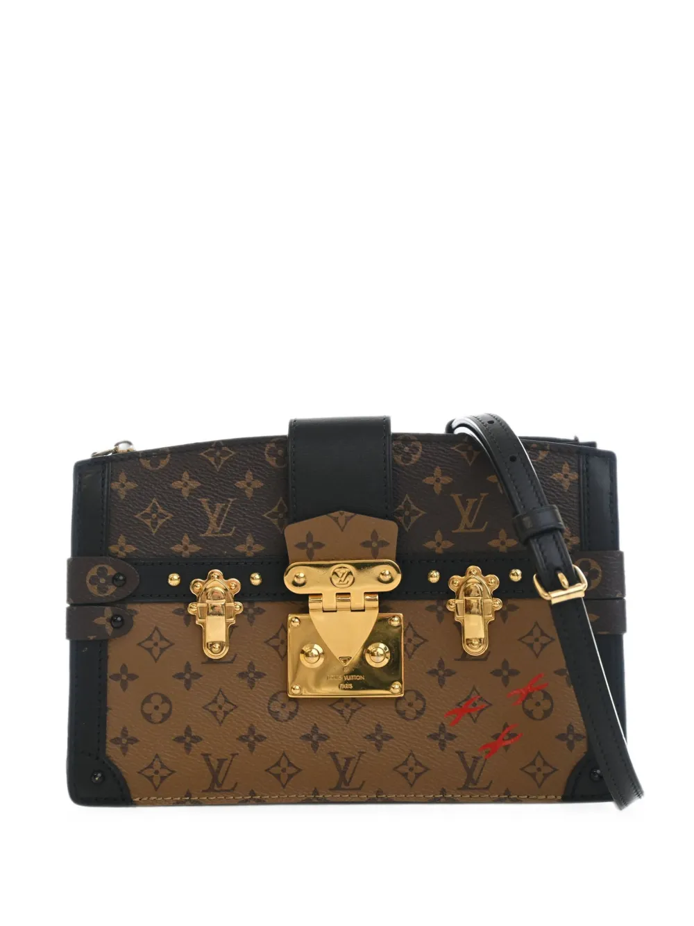Louis Vuitton Pre-Owned Borsa a tracolla Trunk Clutch Monogram Reverse 2021-2026 - Marrone