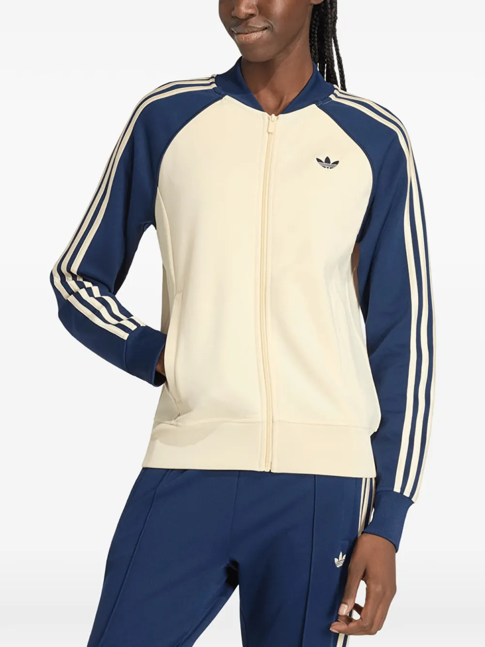 adidas classic side-stripe track jacket - Toni neutri