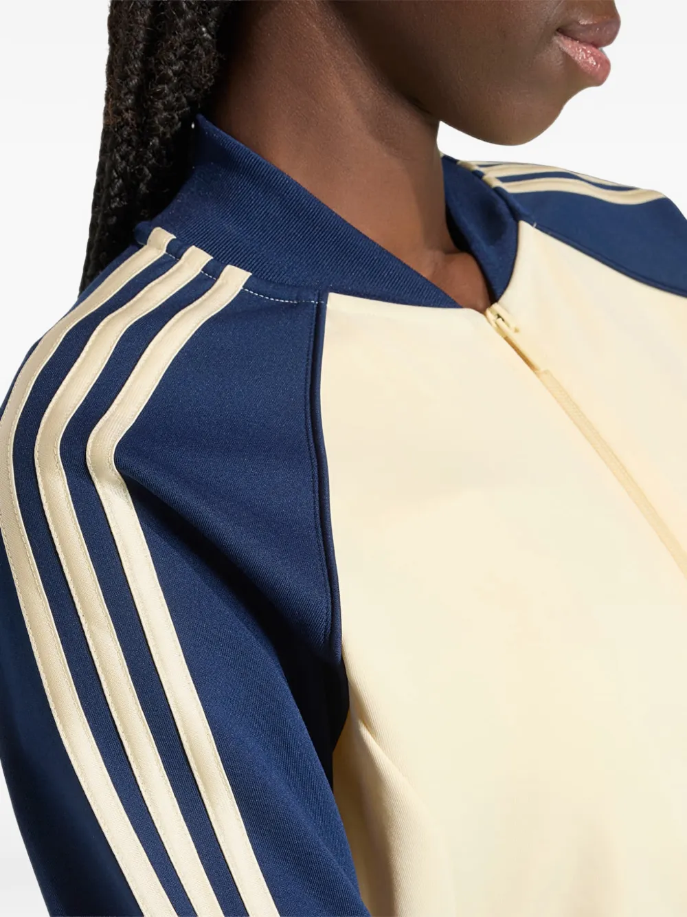 adidas Classic trainingsjack met zijstreep Beige