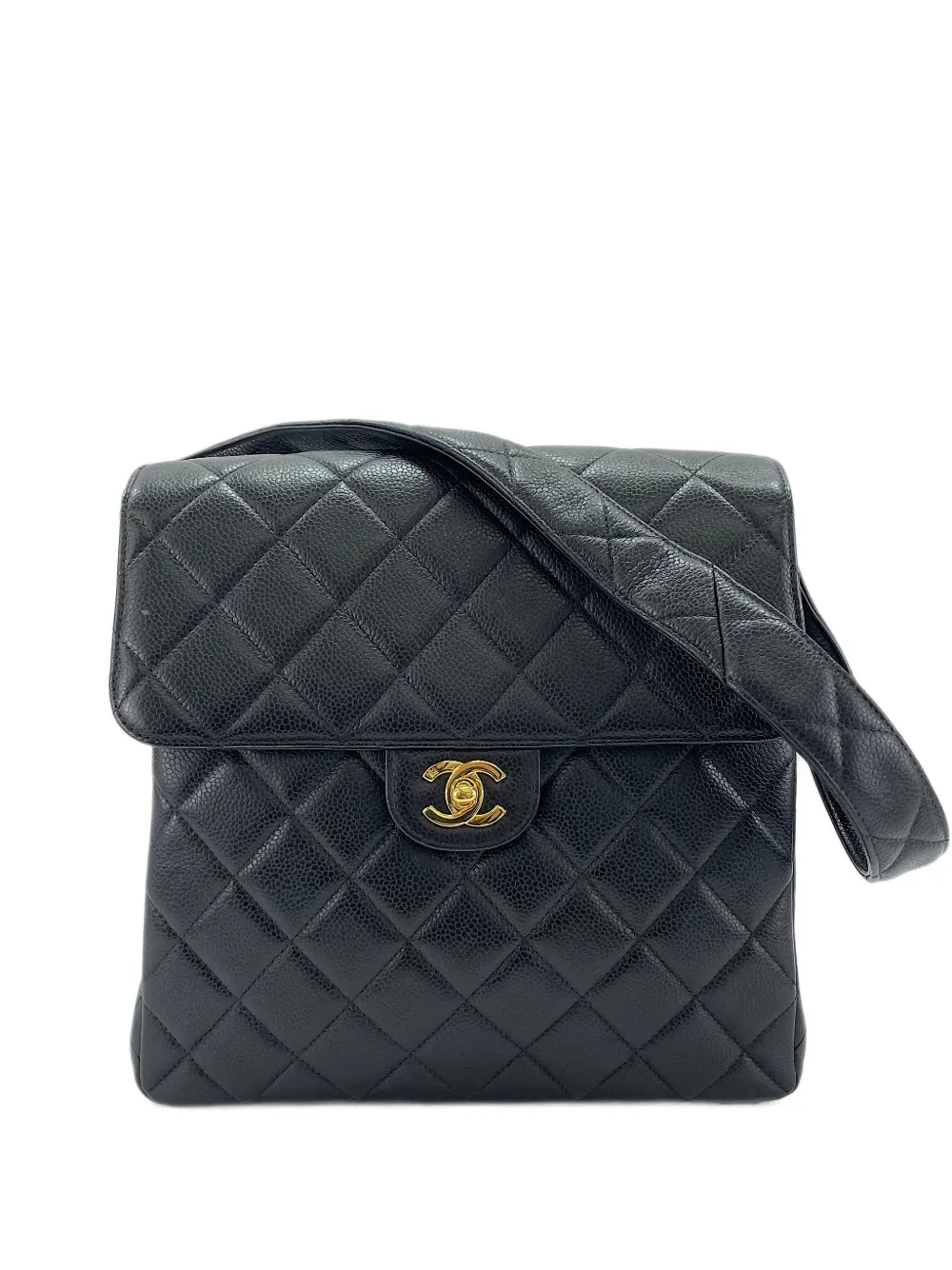 CHANEL Pre-Owned Matelassé CC turn-lock shoulder bag - Nero