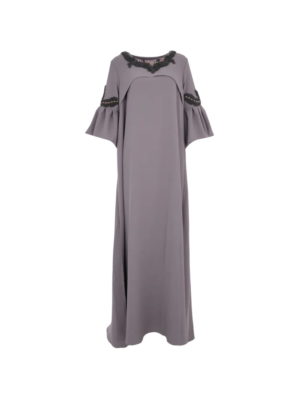 Loodyana embroidered cape-detail maxi dress