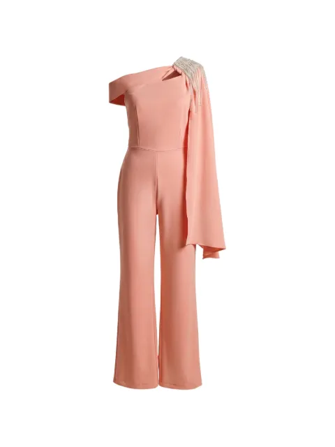 Loodyana tassel-embellished one-shoulder jumpsuit