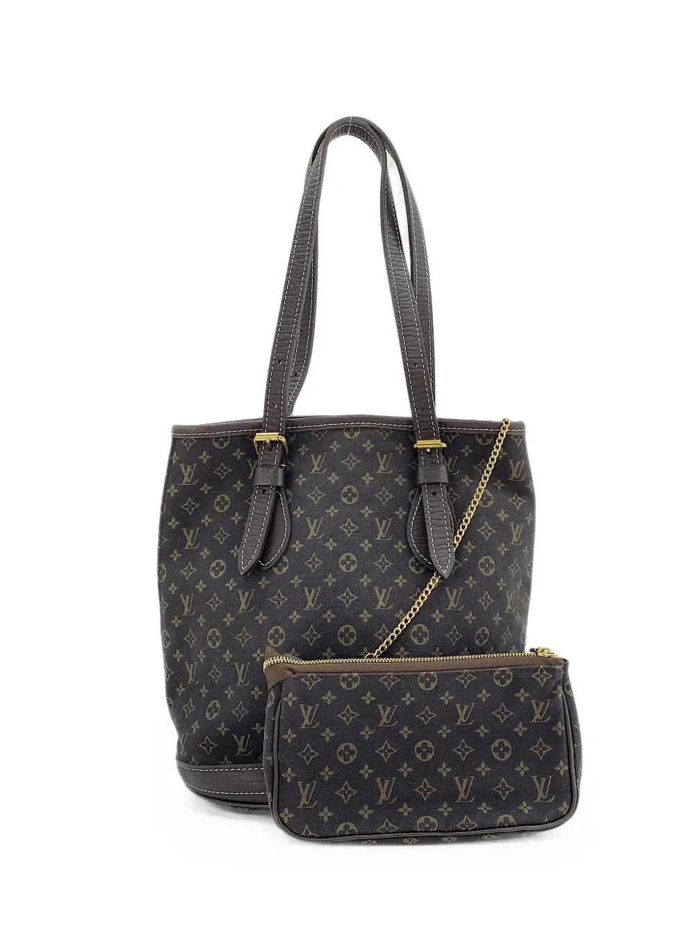 Louis Vuitton Pre-Owned 2008 Monogram Mini Lin Bucket tote bag - Braun