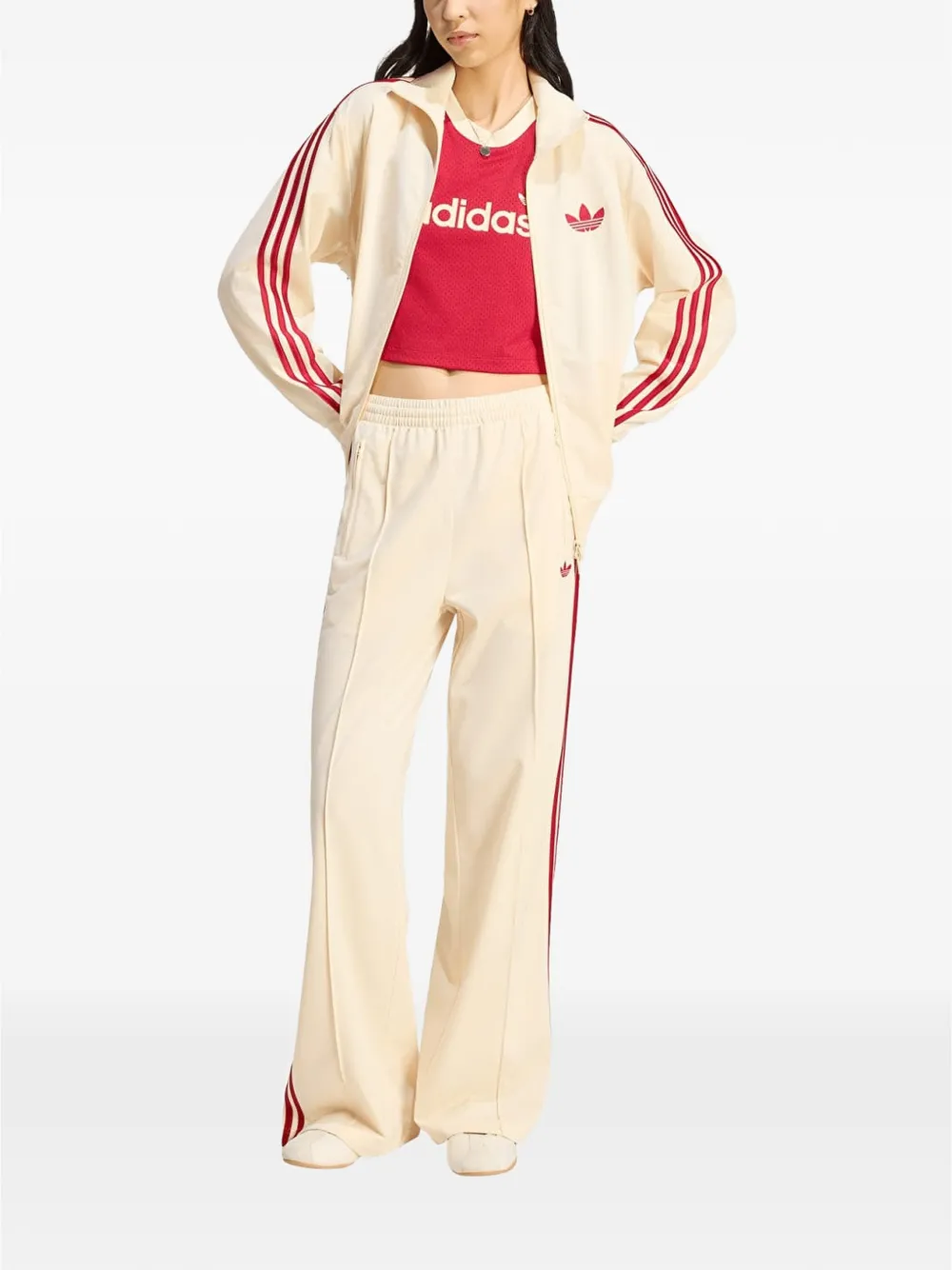 adidas Firebird track pants Beige
