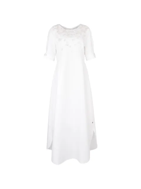 Loodyana sequin-embellished embroidered maxi dress