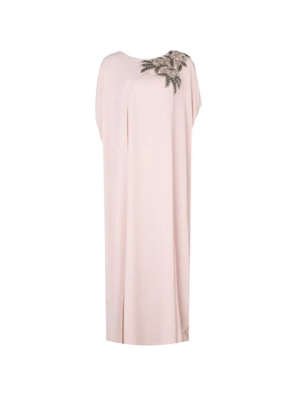 Loodyana hand-embroidered cape-style maxi dress