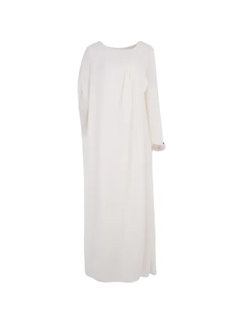 Loodyana robe longue brodée à manches asymétriques