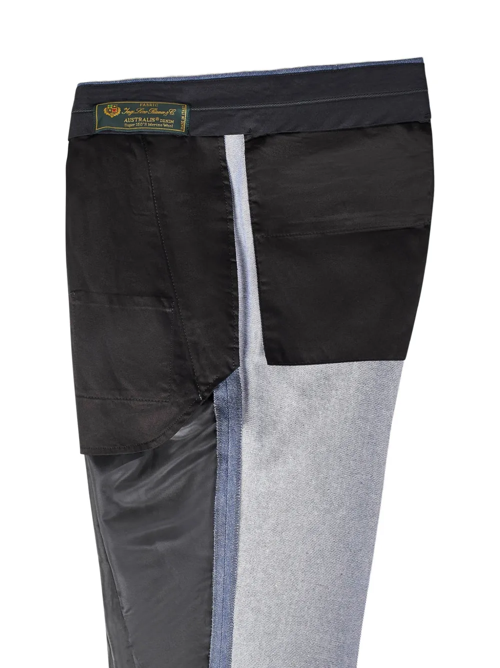 FRANZESE COLLECTION Wollen plooibroek Blauw