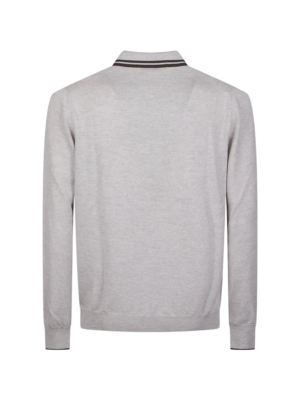 Fay tipped quarter-zip polo shirt Grijs