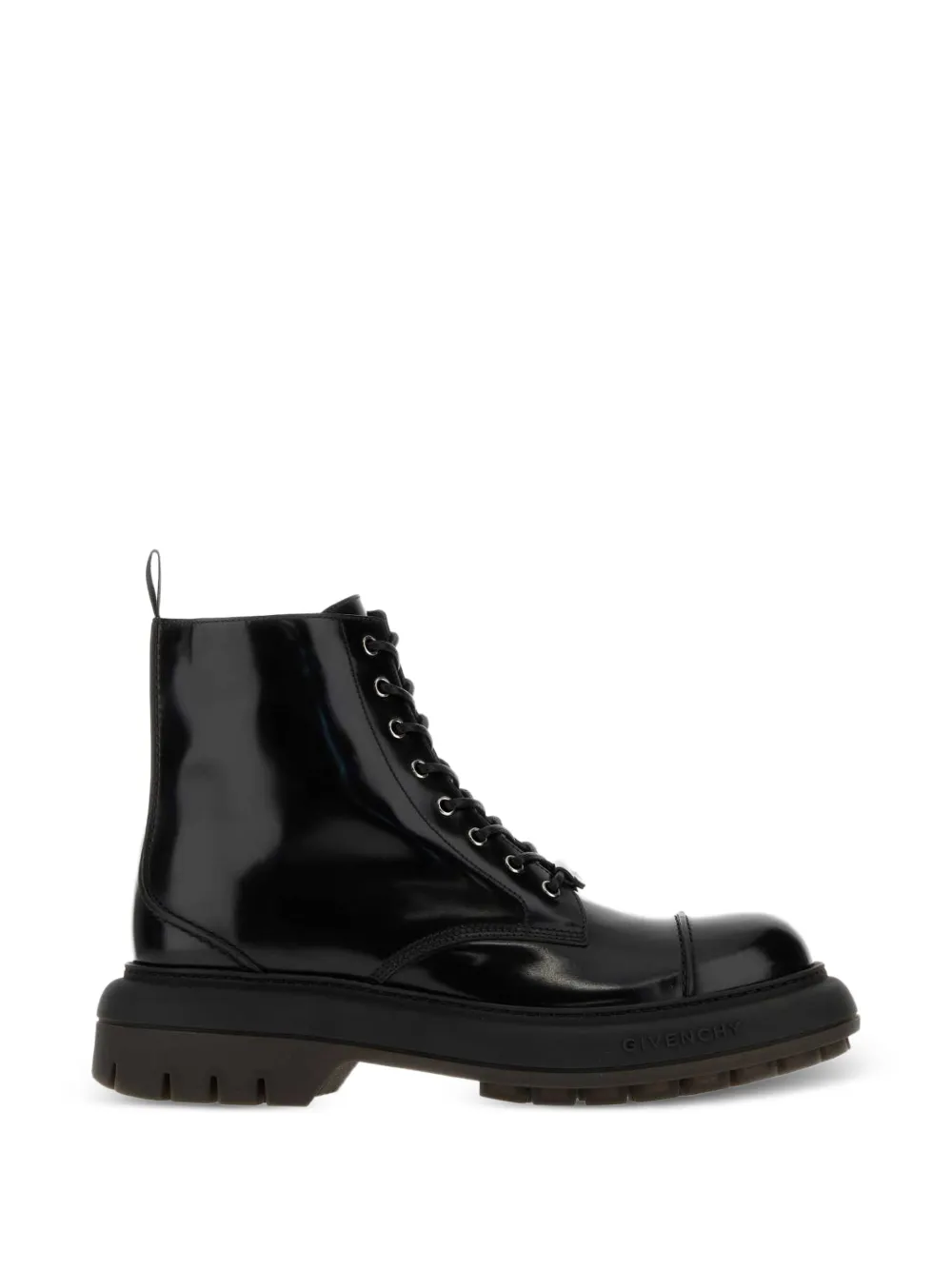 Givenchy lace-up leather boots Zwart