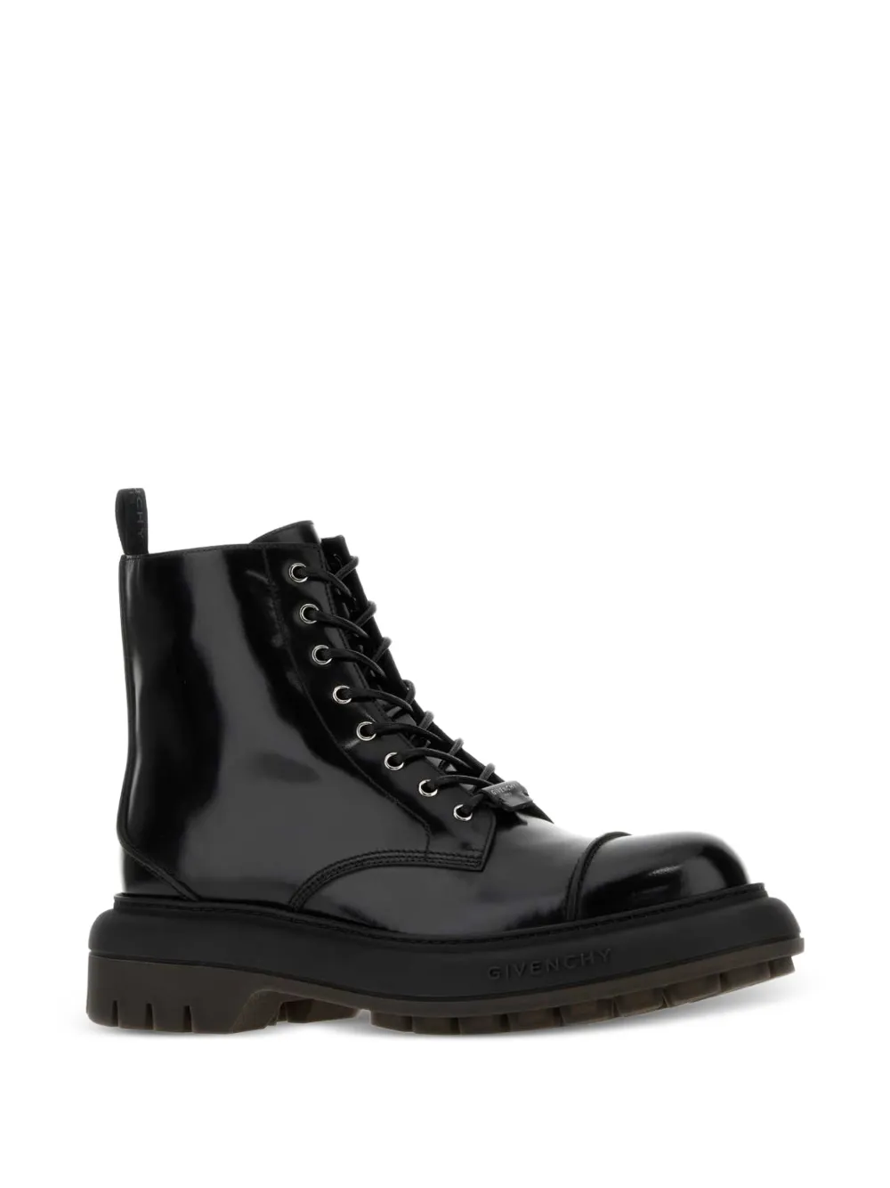 Givenchy lace-up leather boots Zwart