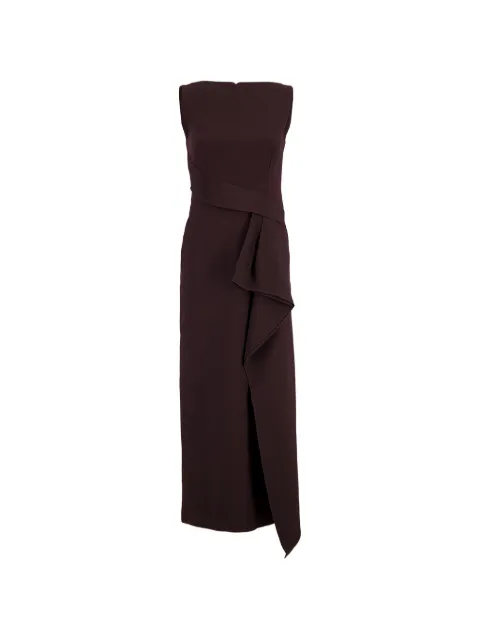 Roland Mouret draped sleeveless midi dress