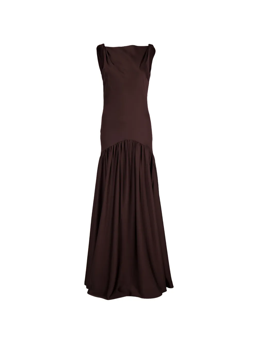 Roland Mouret twisted-strap dropped-waist gown