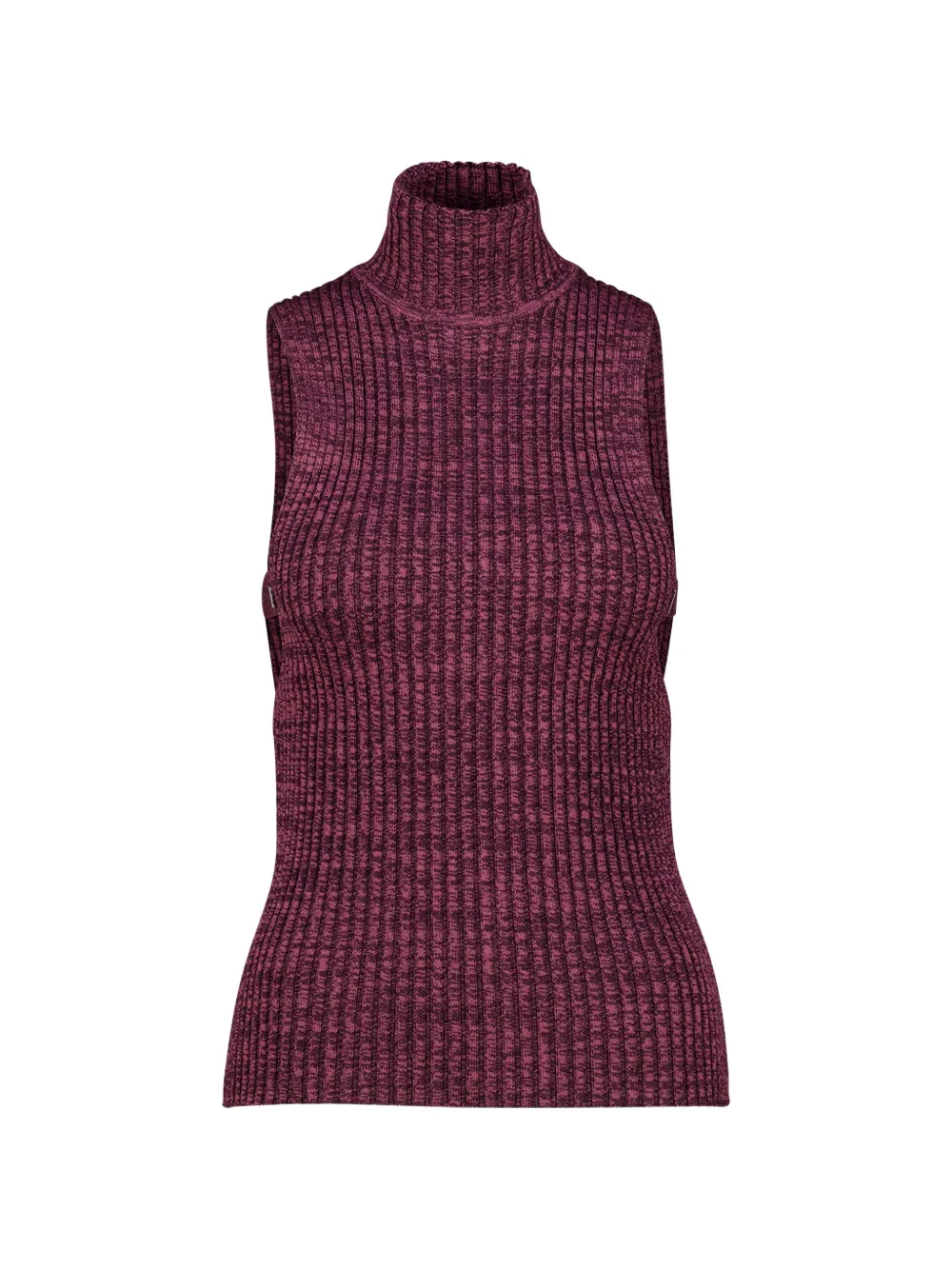 Rabanne ribbed-knit high-neck sweater - Viola