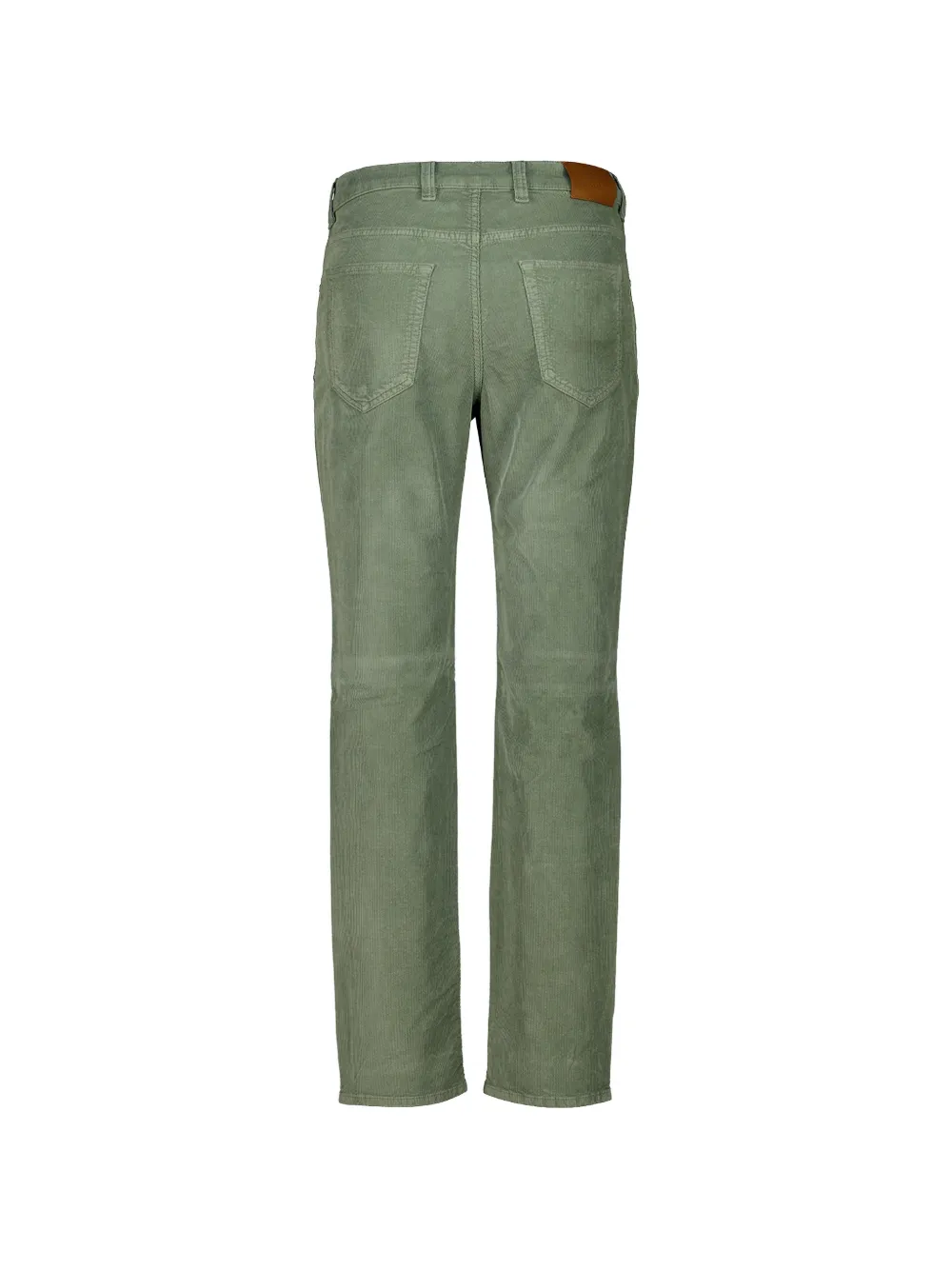 Boglioli Ribfluwelen straight broek Groen