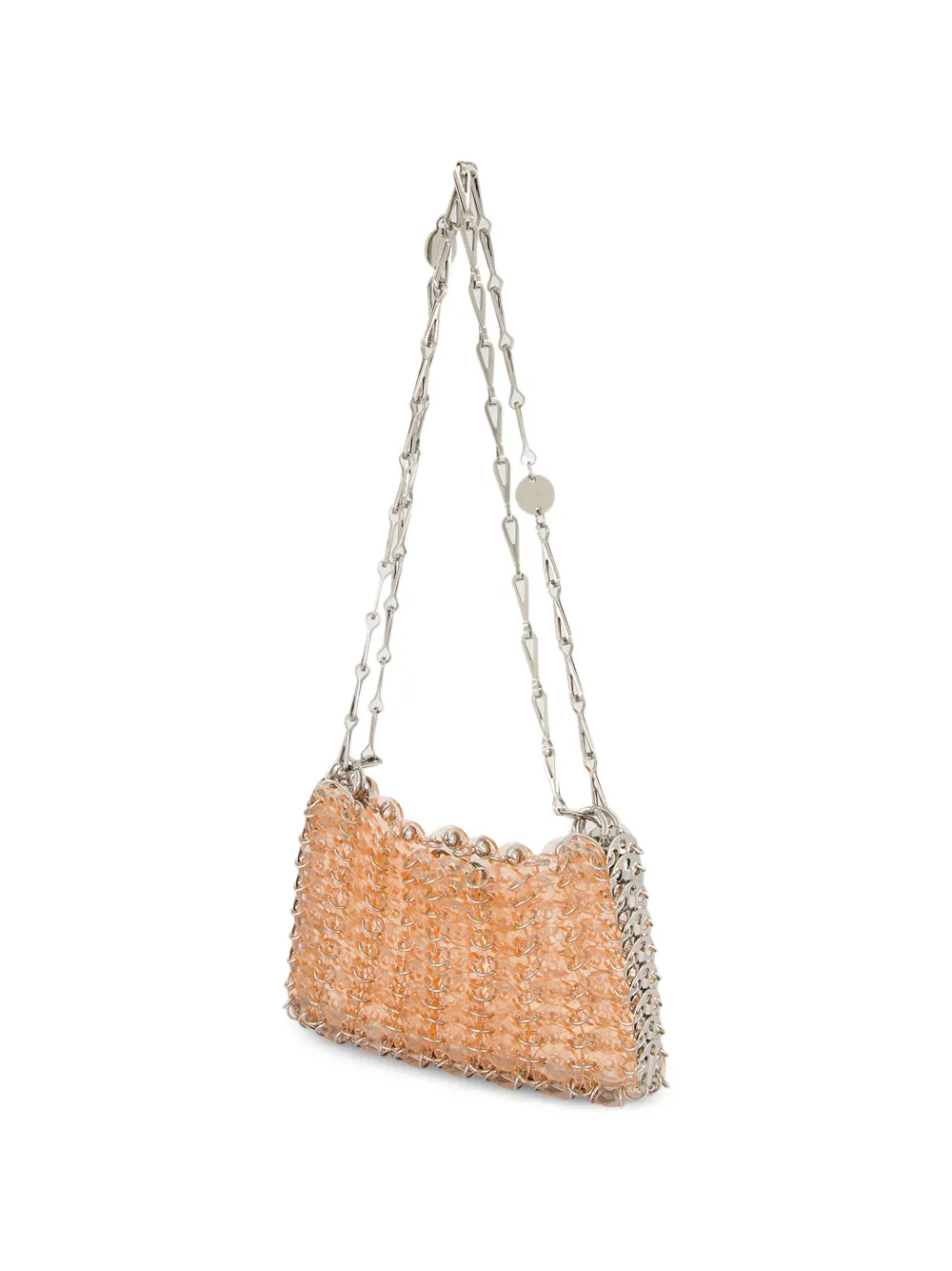 Rabanne Mini 1969 Nano Crystal-embellished Shoulder Bag in Orange, view 5