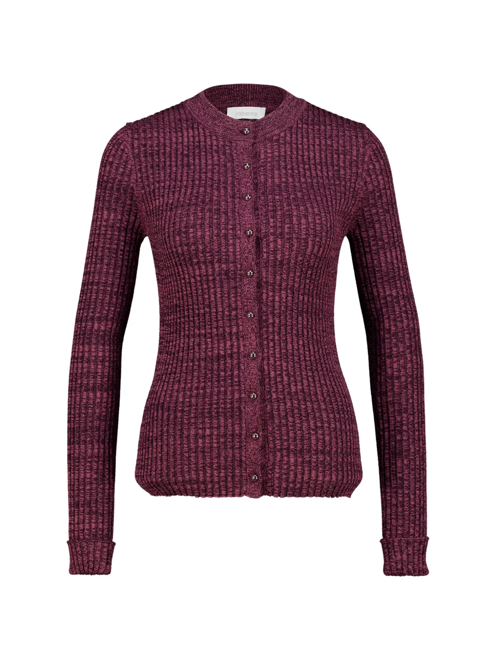 Rabanne ribbed-knit buttoned cardigan - Viola