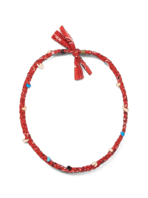 Alanui Bandana braided cowrie-shell necklace