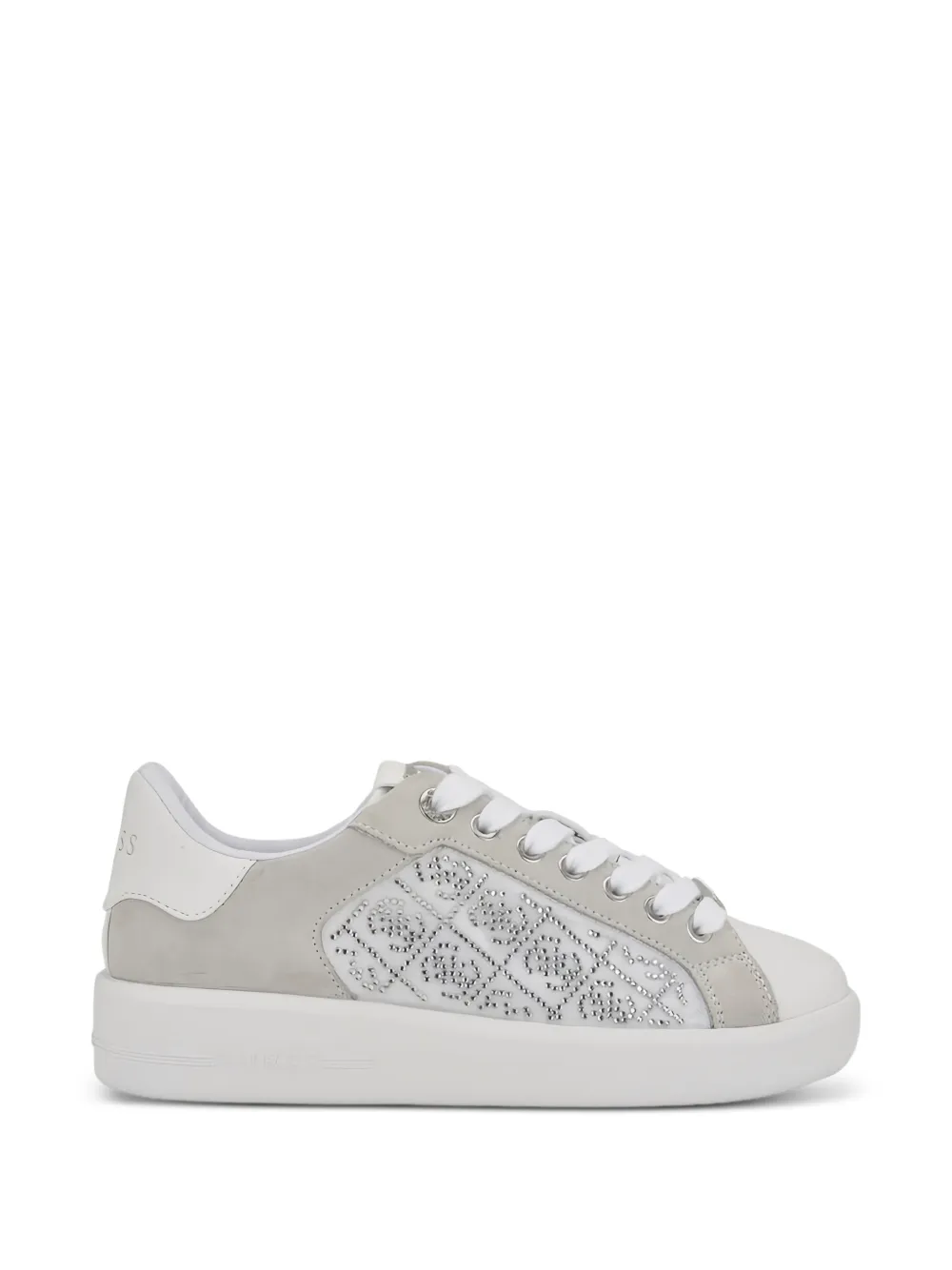GUESS USA Roki rhinestone-embellished low-top sneakers - Bianco