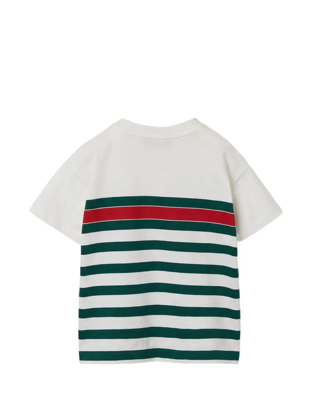 Gucci Kids logo-print striped T-shirt Wit