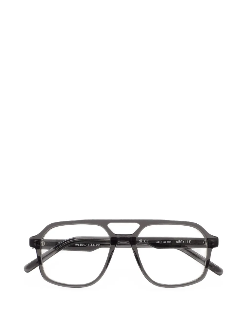 Kaleos Argylle pilot-frame glasses - Grigio