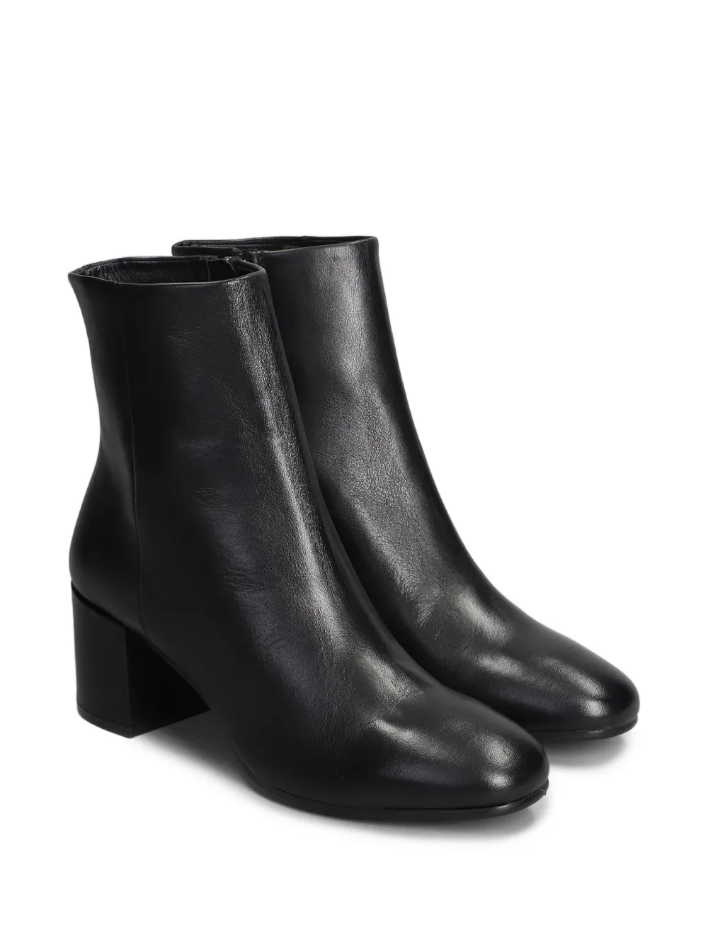 Carmens Amber leather ankle boots Zwart