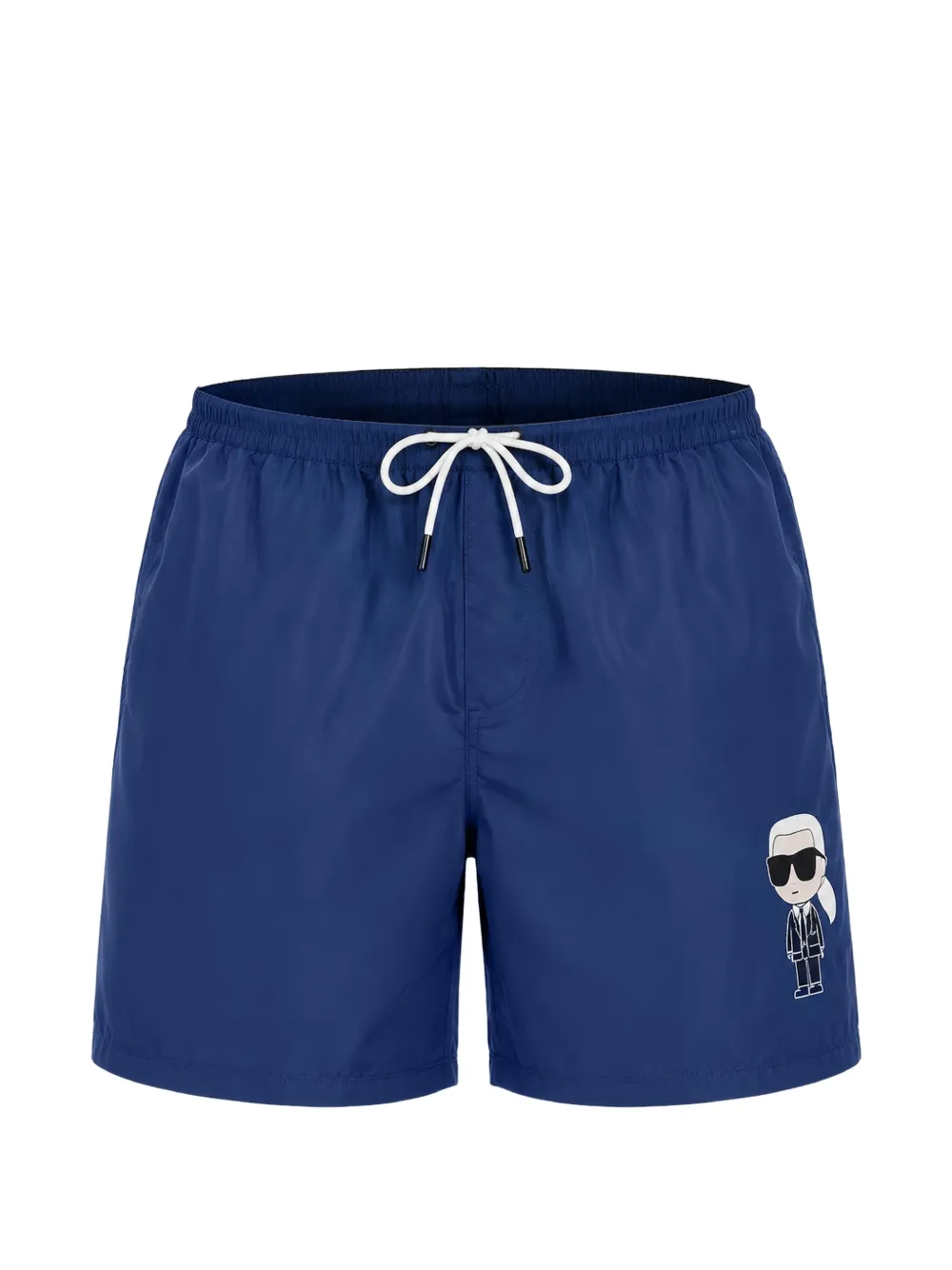 Karl Lagerfeld Zwembroek met trekkoord Blauw