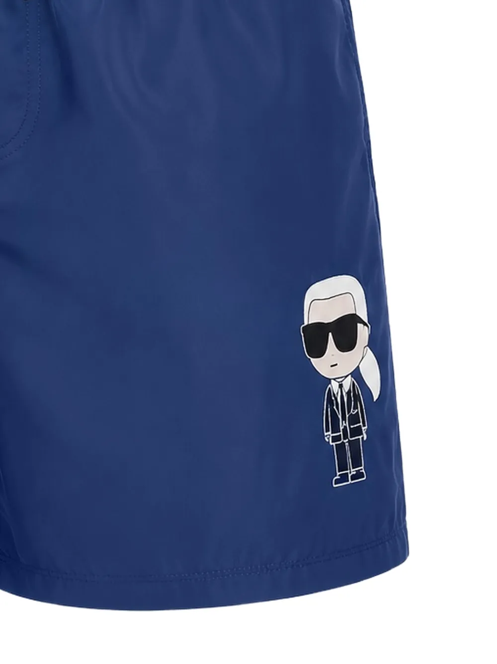 Karl Lagerfeld Zwembroek met trekkoord Blauw