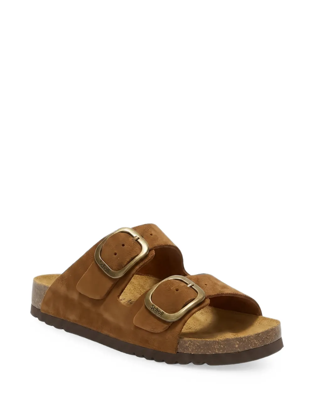 Scholl buckle-strap suede sandals Bruin