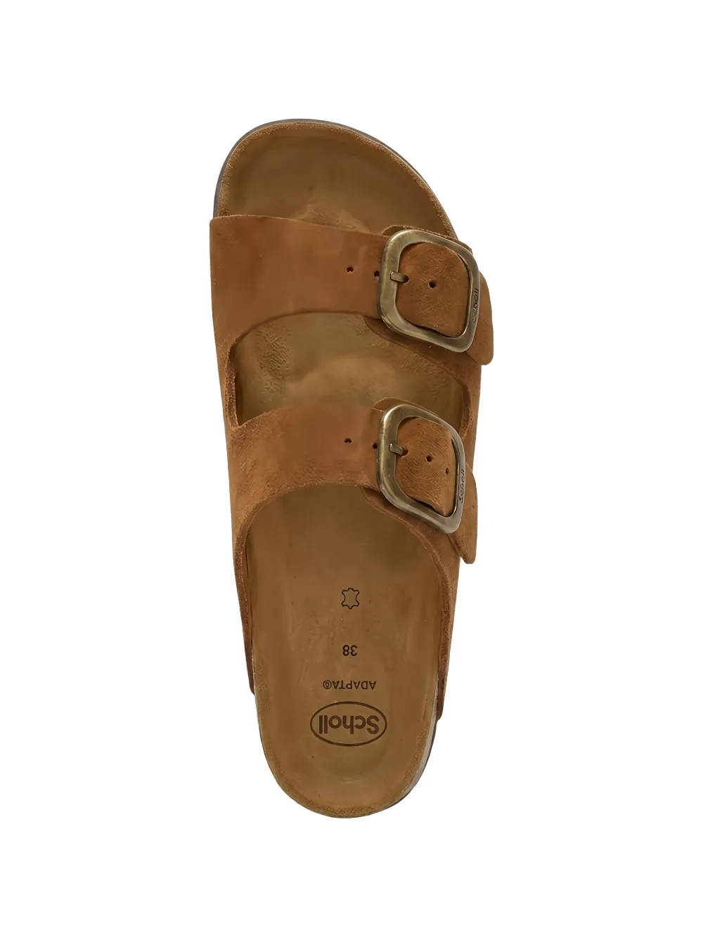 Scholl buckle-strap suede sandals Bruin