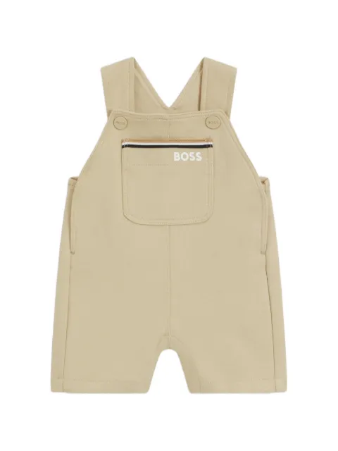 BOSS Kidswear dungarees in cotton with logo print