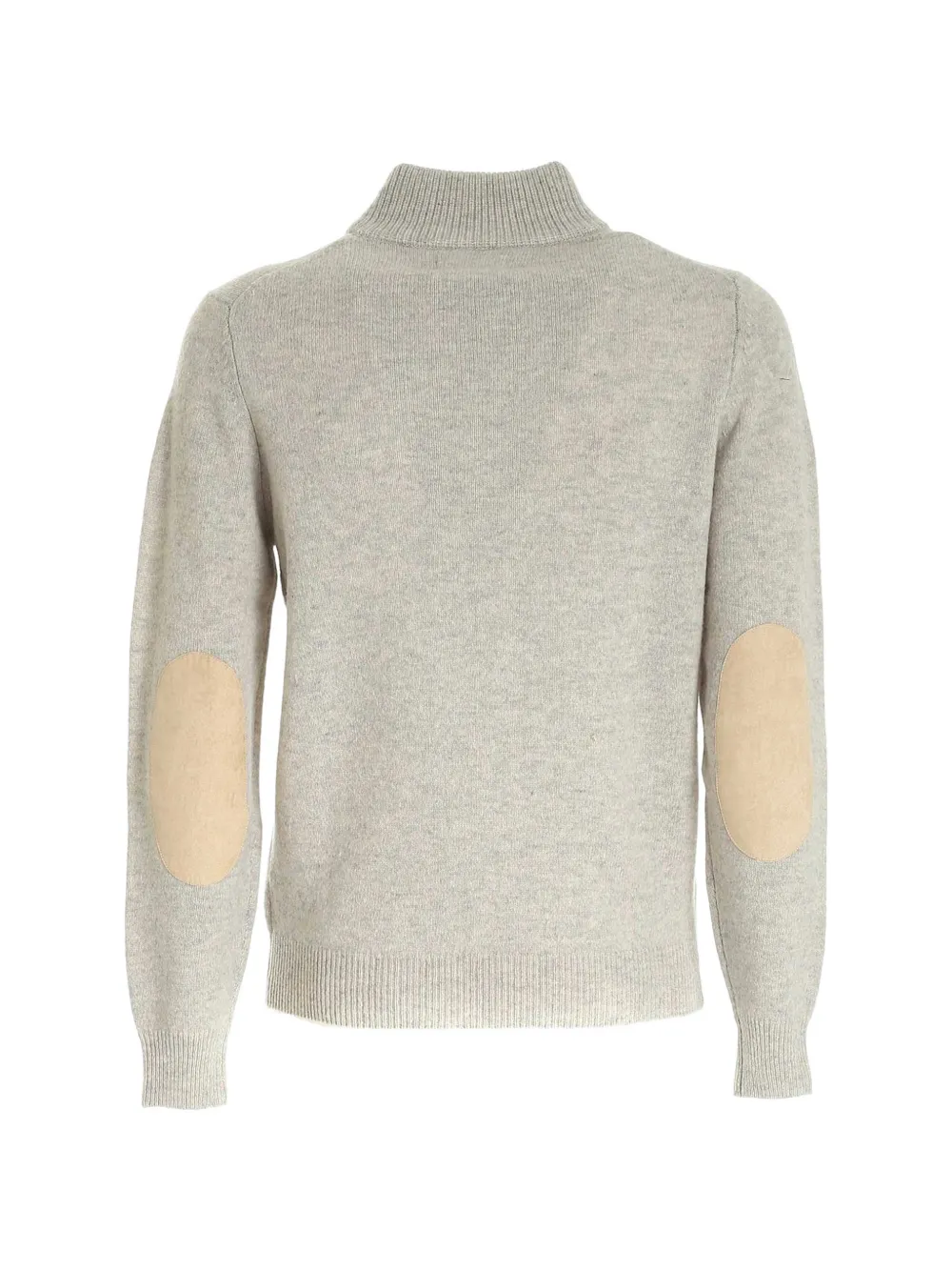Barbour Trui met elleboogpatch en knopen Beige