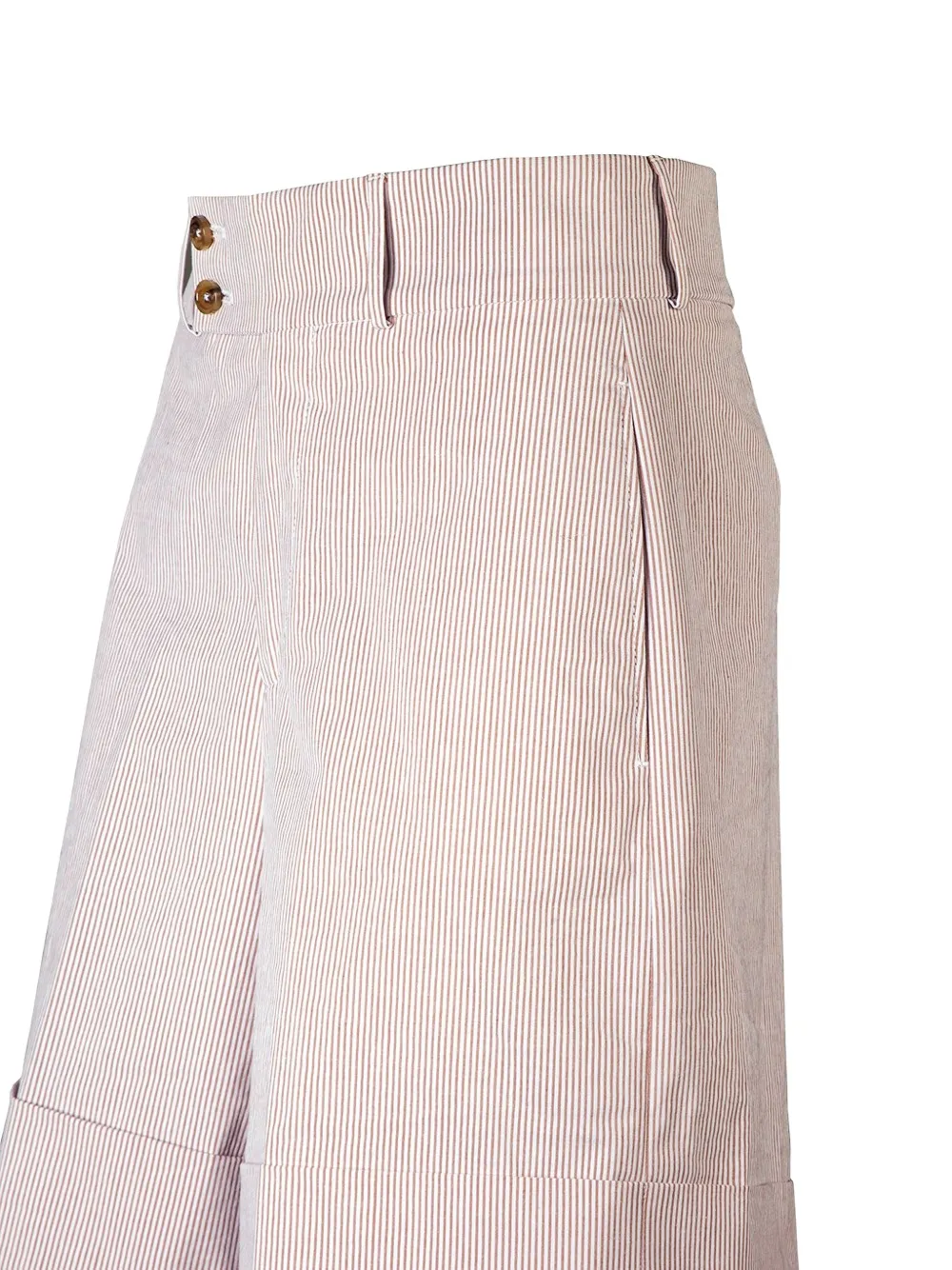Berwich Gestreepte shorts Beige