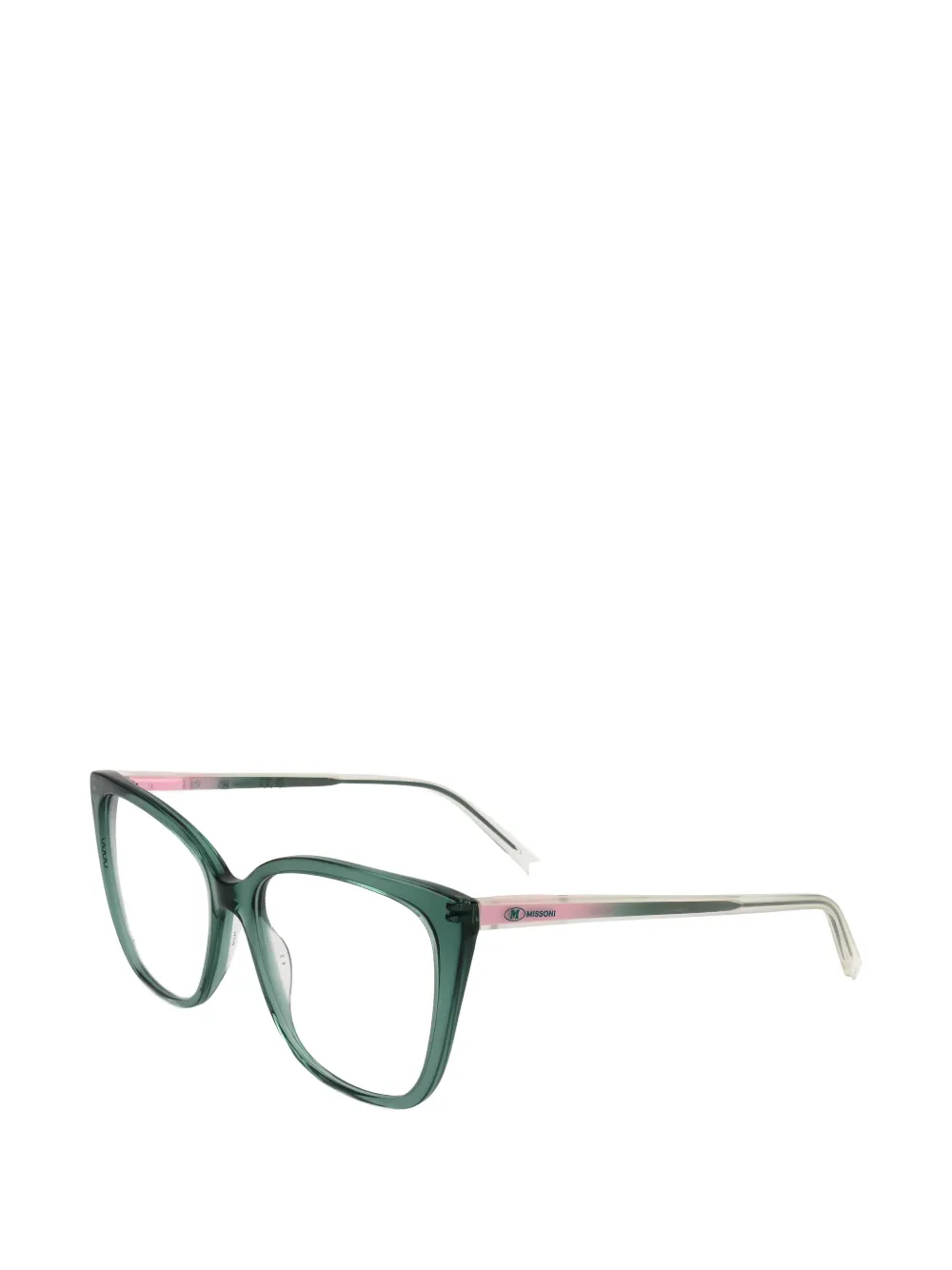 MISSONI EYEWEAR geometric-frame glasses Groen
