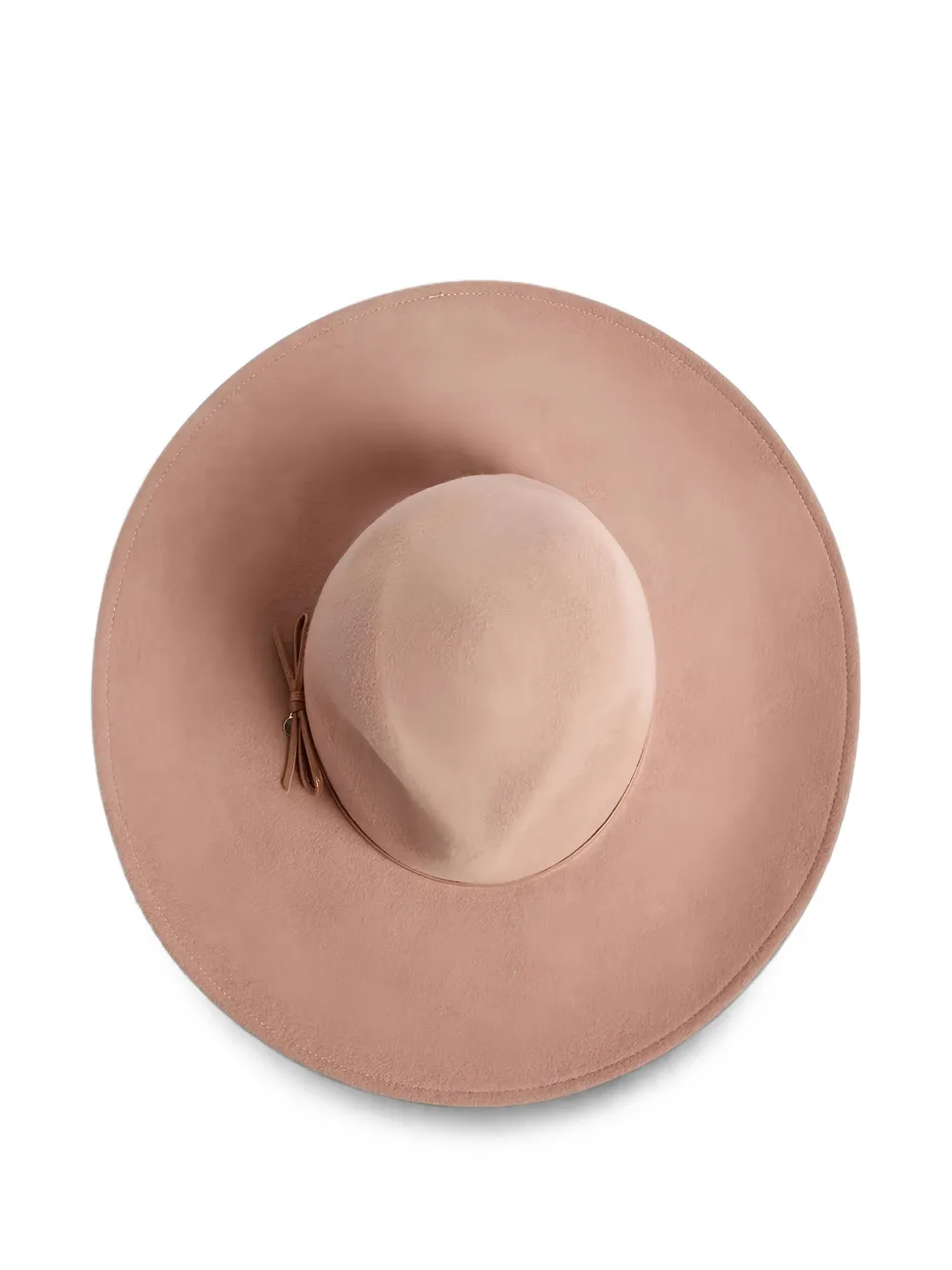 Ted Baker Abbiio wollen fedora hoed met strikdetail Beige